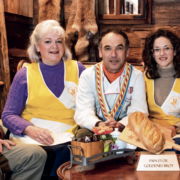 La famiglia Salamin (da sin.): Augustin, Chantal, Albert, Martine e Emilien